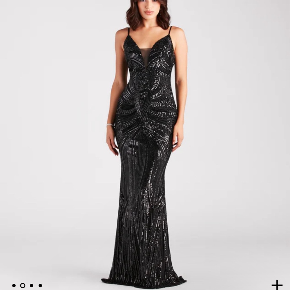 Brand new black sequin dress